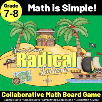 Preview of Math Board Game - Surviving Radical Island