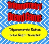 Math Board Game - Trigonometry - Trigonometric Ratios and Solve Right Triangles
