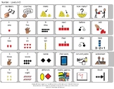 Math Boardmaker Vocabulary Visual Board Whole curriculum -