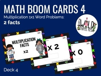 Preview of Multiplication Facts x2 Boom Cards