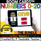 Math Boom Cards Digital Resource Numbers 0-20 BUNDLE