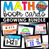 Math Boom Cards for Upper Elementary Growing Bundle
