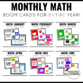 Math Practice Boom Cards Bundle | Digital Centers for the Year