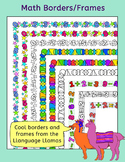Math Borders frames for worksheets/task cards/activities