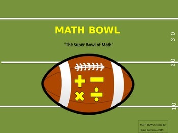 Preview of The Super Bowl of Math