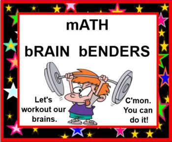 Preview of FREE Math Brain Benders SMARTBOARD Problem Solving Practice