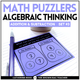 Math Brain Puzzles Set 3: 1st & 2nd Grade Enrichment for D