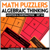 Math Logic Puzzles Set 4: 1st & 2nd Grade Math Enrichment