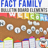 Math Bulletin Board Activity Fact Family Craftivitiy 1st G