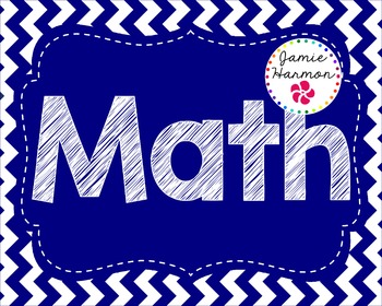 Math Bulletin Board Headers by Jamie Harmon | Teachers Pay Teachers