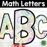 Spring Bulletin Board Letters for Math Classroom