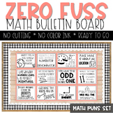 Math Bulletin Board | Math Posters | Math Puns | LOW PREP