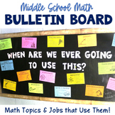 Math Bulletin Board - When Are We Ever Going To Use This -