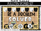 Math Bulletin Board or Math Classroom Door Decor Kit, Easy