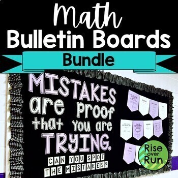 Preview of Math Bulletin Boards Bundle for All Year