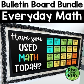 Preview of Math Bulletin Boards How We Use Math in Everyday Life