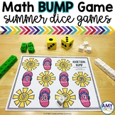 Math Bump Dice Games Summer Themed