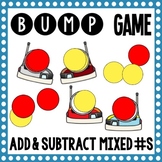 Math Bump Game - Add and Subtract Mixed Numbers with Unlik
