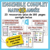 Math Curriculum Bundle 3rd grade - Ensemble de Math 3e année