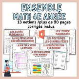 Math Bundle Worksheets 4th grade - Ensemble de mathématiqu