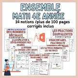 Math Bundle Worksheets 4th grade - Ensemble de mathématiqu