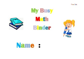 Preview of Math Busy Binder