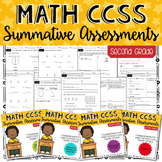 SECOND GRADE Math Summative Assessments - BUNDLE!