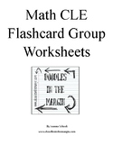Math CLE Flashcard Group Worksheets