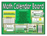 Math Calendar Board (Green/Yellow)