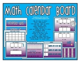 Math Calendar Board (Purple/Blue)
