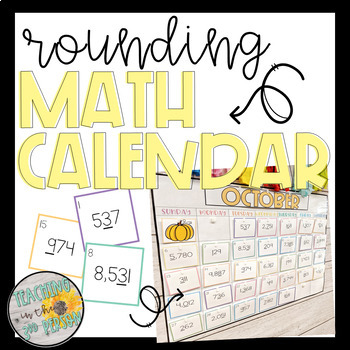 Preview of Rounding to the nearest 10, 100, and 1,000 Math Calendar