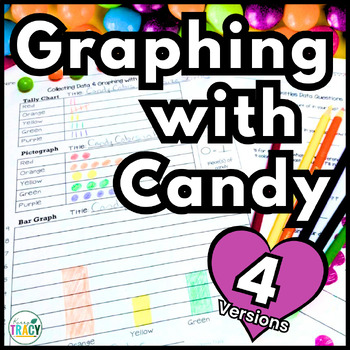 Preview of Graphing with Skittles Candy Math Activity