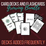 Math Card Decks and Flashcards | Growing Bundle