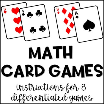 Preview of Math Card Game Directions