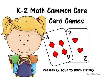 Preview of Math Card Games Common Core