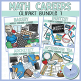Math Careers Clipart Bundle 1 - Real Life Math Examples Clipart