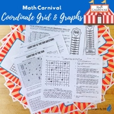 Math Carnival: Coordinate Grid & Line Graphs - Ready to Us