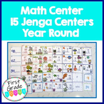 Preview of Math Center - 15 Jenga Centers