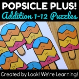 Math Center Activities: Popsicle Addition Puzzles to 12