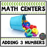 Math Center Adding Three Numbers