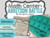 Math Center - Addition Battle