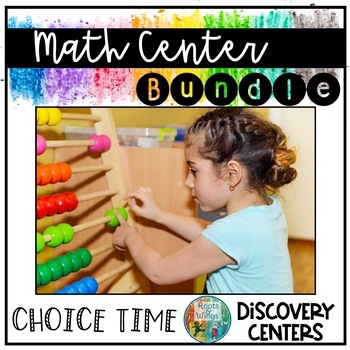 Preview of Kindergarten Math Center Bundle, 4 Number Sense Activities, Math Tubs, Math Mats