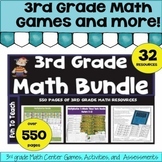Third Grade Math - Math Games and Activities Bundle - Mult