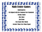 Math Center Games for Common Core