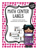Math Center Labels