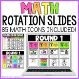 Math Center Rotation Slides EDITABLE