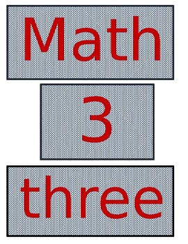 Preview of Math Center Signs