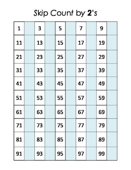 Free Printable Skip Counting Charts (Skip Counting From 2-10!)
