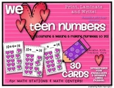 We Love Teen Numbers {Math Center or Station Activity} Pri