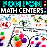Kindergarten Math Centers and Games using Pom Poms